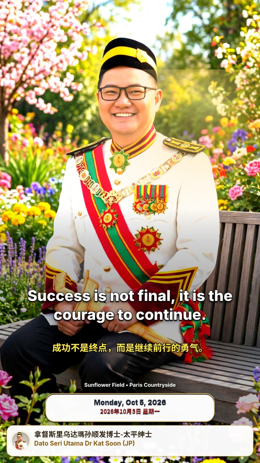 Dato Philip in ceremonial attire